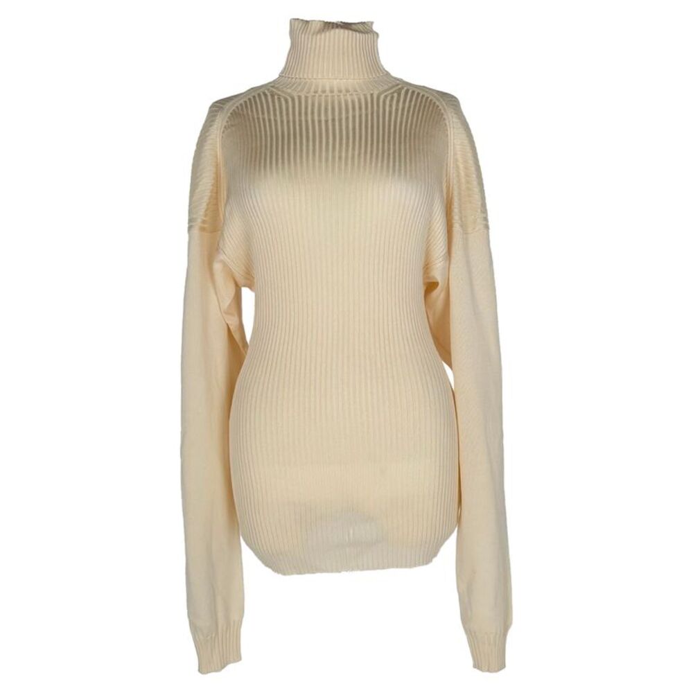 Bottega Turtleneck Sweater in Cream Silk